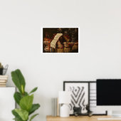 Stillleben mit einem Heft Noten Poster (Heimbüro)