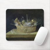 Stillleben mit einem Korb der Gläser, 1644 Mousepad (Mit Mouse)
