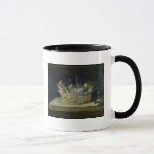 Stillleben mit einem Korb der Gläser, 1644 Tasse