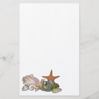 Stillleben mit einem Meerjungfrau-Briefpapier Briefpapier