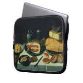 Stillleben mit einem Schinken (Öl auf Platte) Laptopschutzhülle (Vorderseite Links)