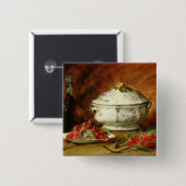 Stillleben mit einem SuppeTureen Button (Vorne & Hinten)