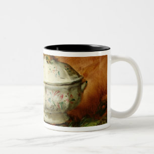 Stillleben mit einem SuppeTureen Zweifarbige Tasse