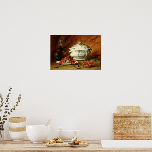 Stillleben mit einem Tureen Poster (Küche)