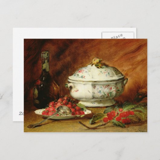 Stillleben mit einem Tureen Postkarte (Vorne/Hinten)