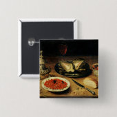 Stillleben mit einer Artischocke Button (Vorne & Hinten)