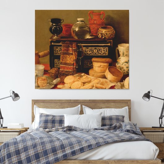 Stillleben mit einer Ebonkiste Leinwanddruck (Insitu (Schlafzimmer))