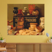 Stillleben mit einer Ebonkiste Leinwanddruck (Insitu (Wohnzimmer))