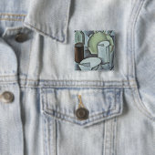 Stillleben mit einer Flasche des Weins und des Button (Beispiel)