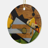 Stillleben mit einer Gitarre Keramik Ornament (Links)