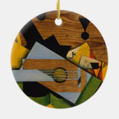 Stillleben mit einer Gitarre Keramik Ornament (Hinten)