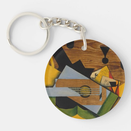 Stillleben mit einer Gitarre Schlüsselanhänger (Vorderseite)