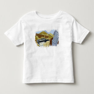 Stillleben mit einer weißen Wolke Kleinkind T-shirt