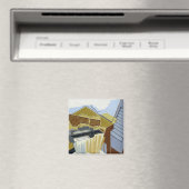 Stillleben mit einer weißen Wolke Magnet (In Situ (Geschirrspüler))