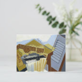 Stillleben mit einer weißen Wolke Postkarte (Stehend Vorderseite)