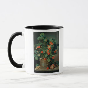 Stillleben mit Erdbeeren Tasse