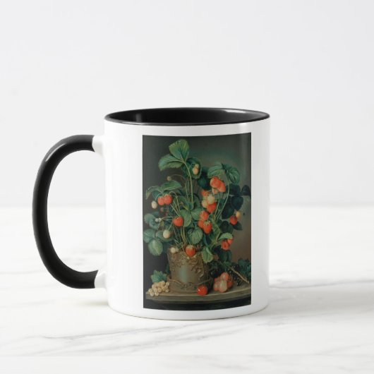 Stillleben mit Erdbeeren Tasse (Links)