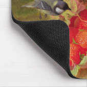 Stillleben mit Erdbeeren und Bluetits Mousepad (Ecke)
