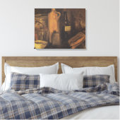 Stillleben mit Erdgeschirr-Glas Bier und Bott Leinwanddruck (Insitu (Schlafzimmer))