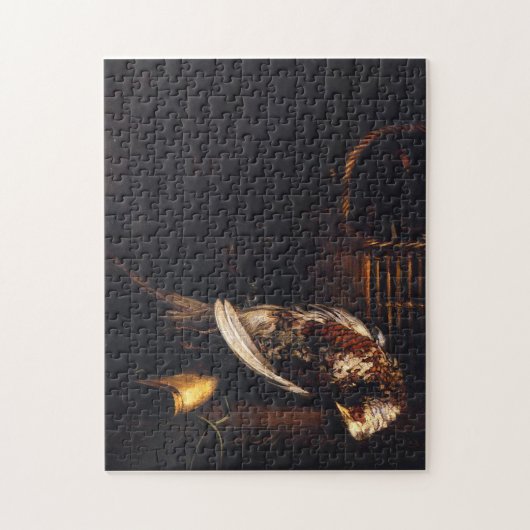 Stillleben mit Fasan Monet Schöne Kunst Puzzle (Vertikal)