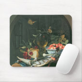 Stillleben mit Fisch-Servierplatte Mousepad (Mit Mouse)