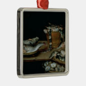 Stillleben mit Fischen Ornament Aus Metall (Rechts)