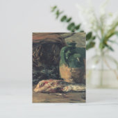 Stillleben mit Fischen - Paul Gauguin Postkarte (Stehend Vorderseite)