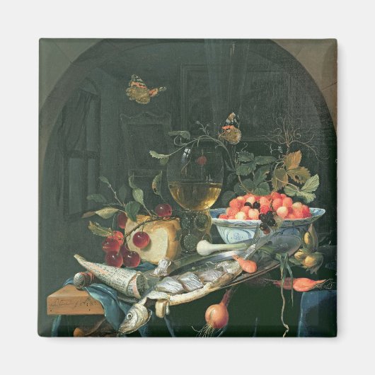Stillleben mit Fischplatter Magnet (Vorne)