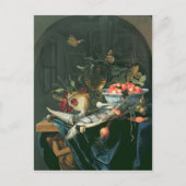 Stillleben mit Fischplatter Postkarte (Vorderseite)