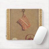 Stillleben mit Fleisch, Kessel und Schale Mousepad (Mit Mouse)
