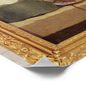 Stillleben mit Fleisch, Wasserkocher und Tasse Poster (Ecke)