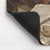 Stillleben mit Folios und Kirschblüten Mousepad (Ecke)
