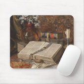 Stillleben mit Folios und Kirschblüten Mousepad (Mit Mouse)