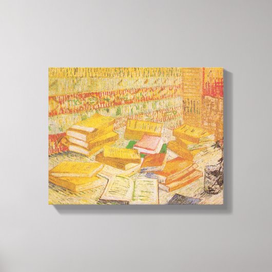 Stillleben mit französischen Romanen | Vincent van Leinwanddruck (Vorderseite)