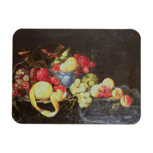 Stillleben mit Frucht in Delft-Schüssel, Magnet