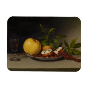 Stillleben mit Frucht, Kuchen und Wein, 1821 Magnet