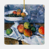 Stillleben mit Frucht-Teller Keramikornament (Rückseite)