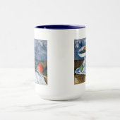 Stillleben mit Frucht-Teller Tasse (Zentrum)