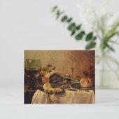 Stillleben mit Frucht-Torte, 1635 Postkarte (Stehend Vorderseite)