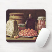 Stillleben mit Frucht und Käse Mousepad (Mit Mouse)