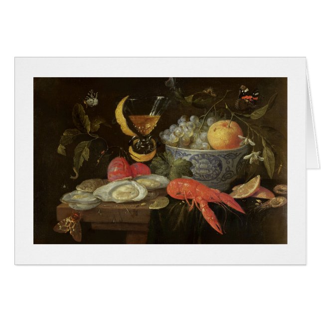 Stillleben mit Frucht und Schalentieren, 1653 (Öl (Vorderseite (Horizontal))