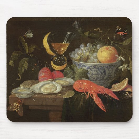 Stillleben mit Frucht und Schalentieren, 1653 (Öl Mousepad (Vorne)