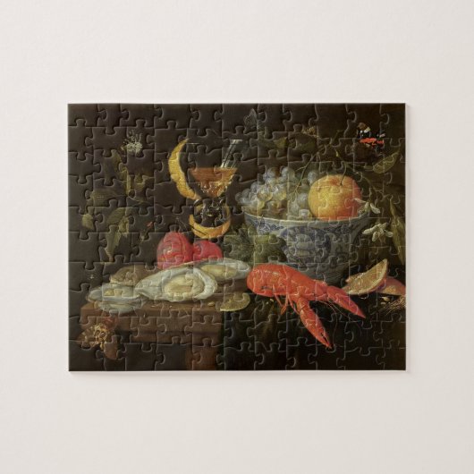 Stillleben mit Frucht und Schalentieren, 1653 (Öl Puzzle (Horizontal)