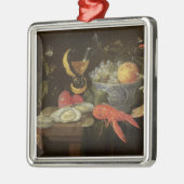 Stillleben mit Frucht und Schalentieren, 1653 (Öl Silbernes Ornament (Links)