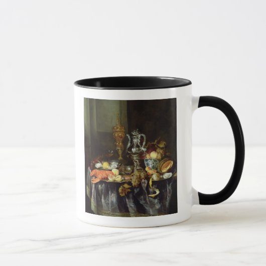 Stillleben mit Frucht und Schalentieren Tasse (Rechts)