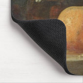 Stillleben mit Frucht-und Wein-Flasche Mousepad (Ecke)