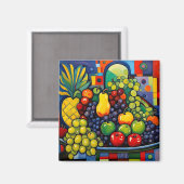 Stillleben mit Früchten 11 Magnet (Vorderseite/Rückseite)