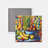 Stillleben mit Früchten 7 Magnet (Vorderseite/Rückseite)