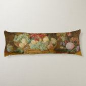 Stillleben mit Früchten in einem Korb - Issak Sore Seitenschläferkissen (Rückseite)