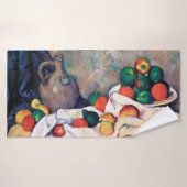Stillleben mit Früchten, Paul Cezanne Badehandtuch (Badehandtuch)